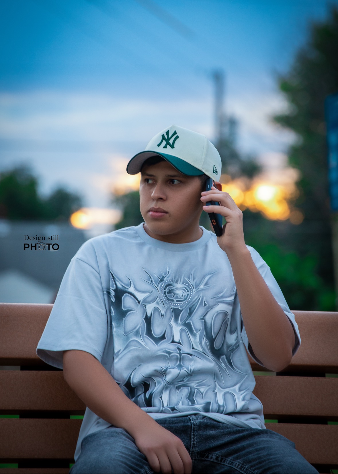 Outdoor portrait at sunset